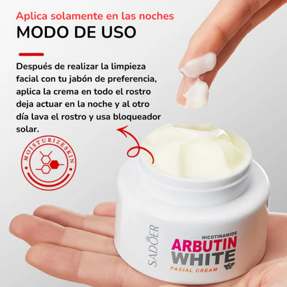 Crema Facial Aclarante Arbutin Sadoer