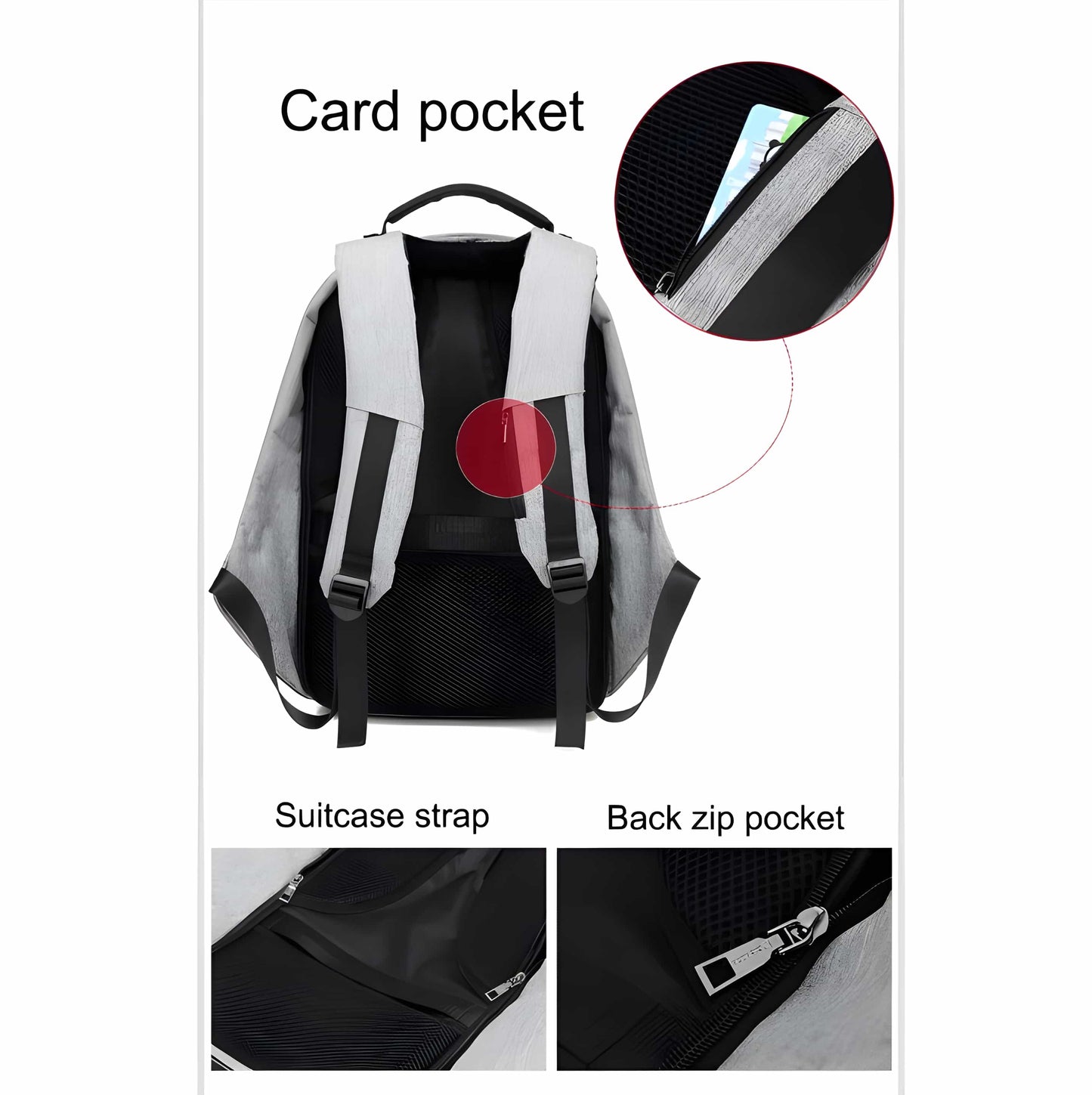 SUPER COMBO BOLSO ANTIROBO + AUDIFONOS